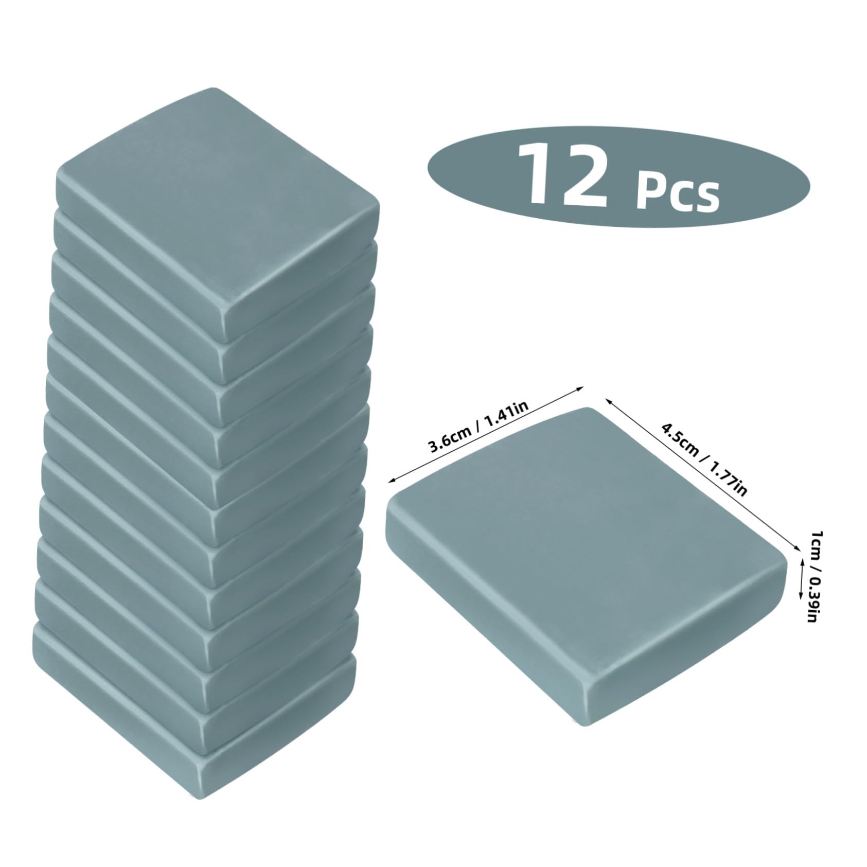 ROMISBABA Drawing Eraser for School 12 Pcs Soft Kneadable Erasers for Boys and Girls