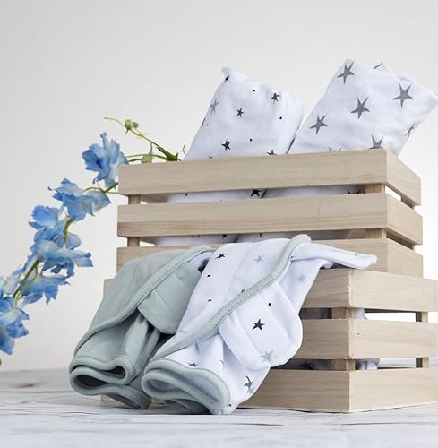 Miniatura 4 de Ely's & Co. Pañales ajustables para recién nacidos, pañales de bebé de 0 a 3 meses, saco de envolver con velcro para bebé niñaniño, paquete de 2