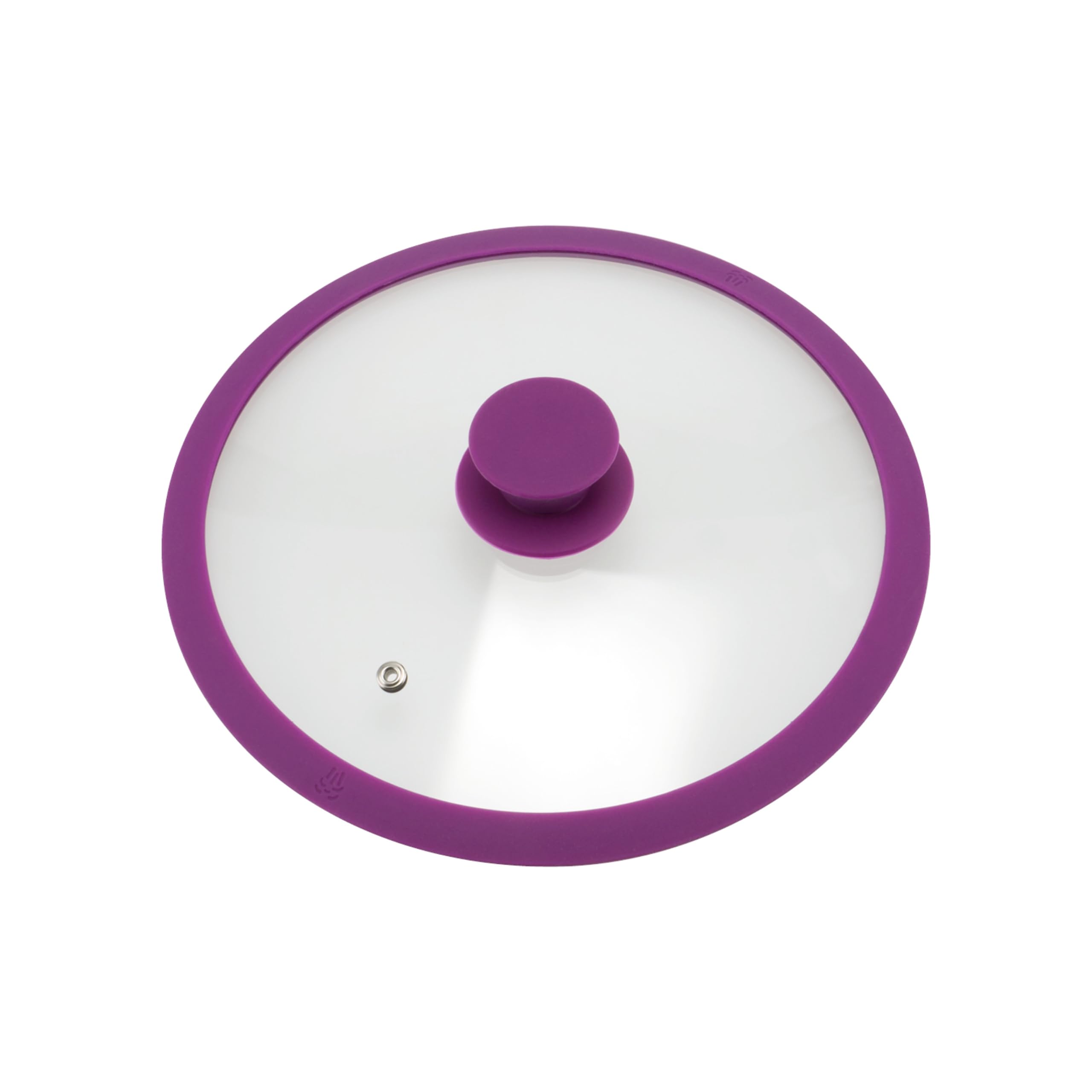 bremermann Glass lid with silicone rim for 24 cm pots and pans (purple)