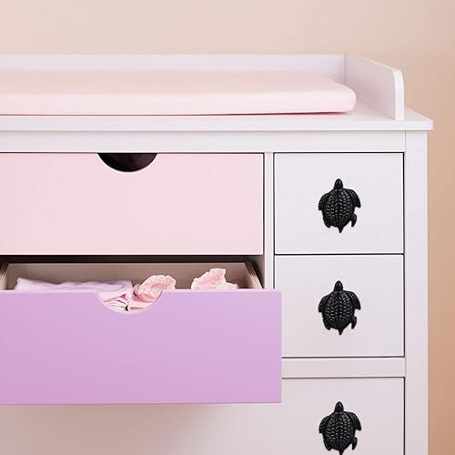 Miniatura 2 de DOITOOL Tiradores de cajón de gabinete, 4 tiradores de cajón del océano costero para cuarto de bebé, aparador, armario, cocina, hechos a mano,