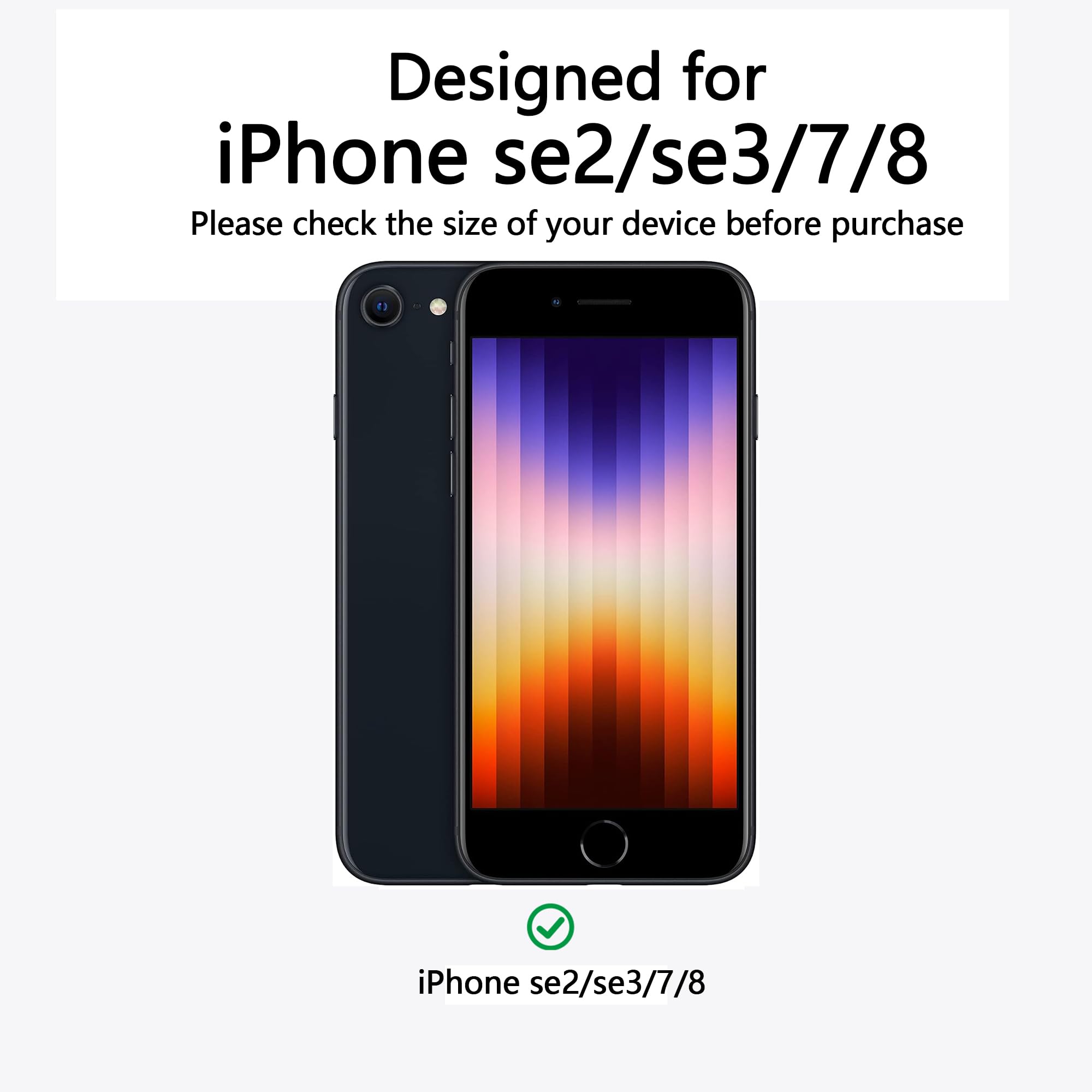 EUMADOVE for iPhone SE 3rd & 2nd Gen & 8/7 Case [Compatible with