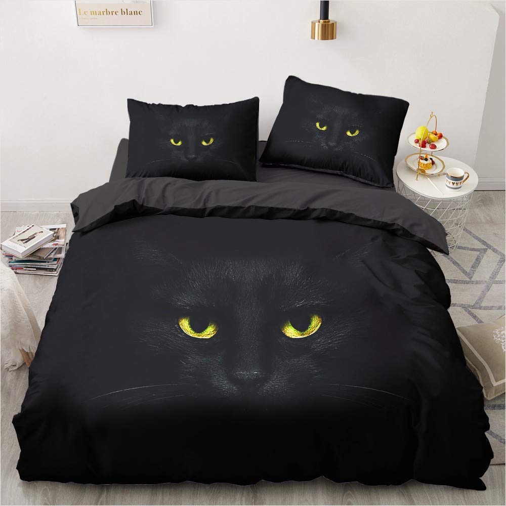 Parure de lit chat 240x260 idéale pour décorer une chambre d'ado ou d'enfant