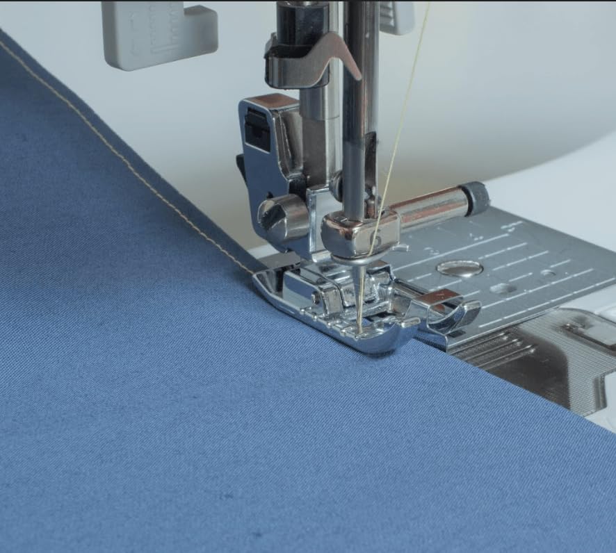 Image of ZENITH Edge Joining Pressure Foot Snap on Type for Automatic Electric Low Shank Sewing Machines Suitable for Usha Janome Brother Singer etc Steel Finish (Edge Joining)