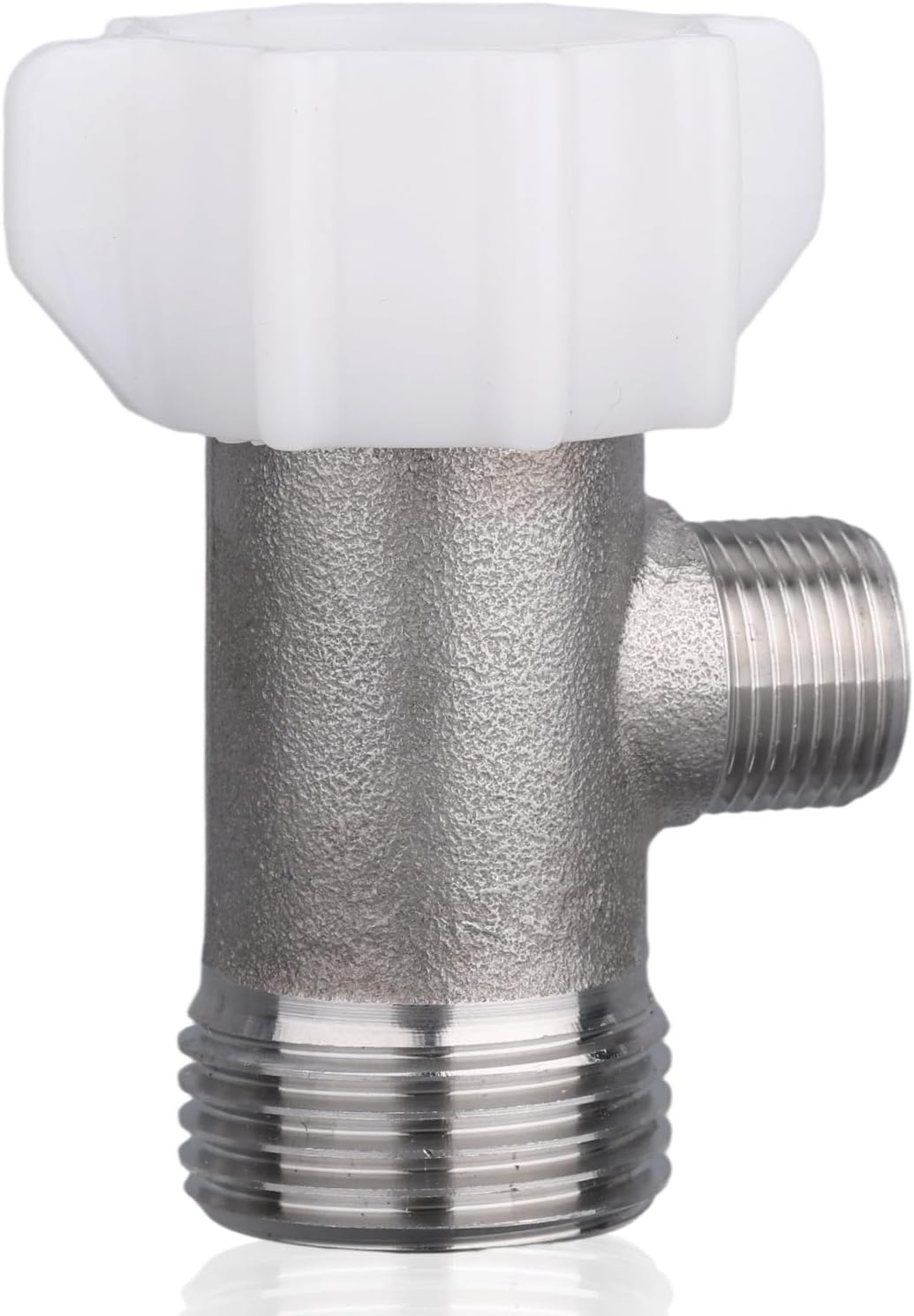 3 Way Tee Connector with Gasket, Bidet T-Adapter Bidet Diverter Valve for Toilet Shower Splitter Head Valve Suitable for Most Toilets Water Lines Water Diversion