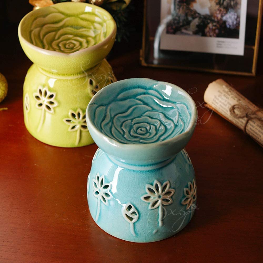 świece zapachowe świece woskowe Ceramiczny świecznik na podgrzewacz do wosku/herbaty, doskonały dyfuzor aromaterapeutyczny salonu, balkonu, spa i medytacji Yaga