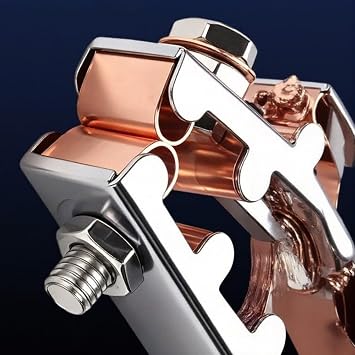Heavy-Duty Copper Ground Clamp 800A With Anti-Slip Teeth And Thickened Spring For Secure Welding Connection TIG MIG Welding Tools 235Mm(500A)