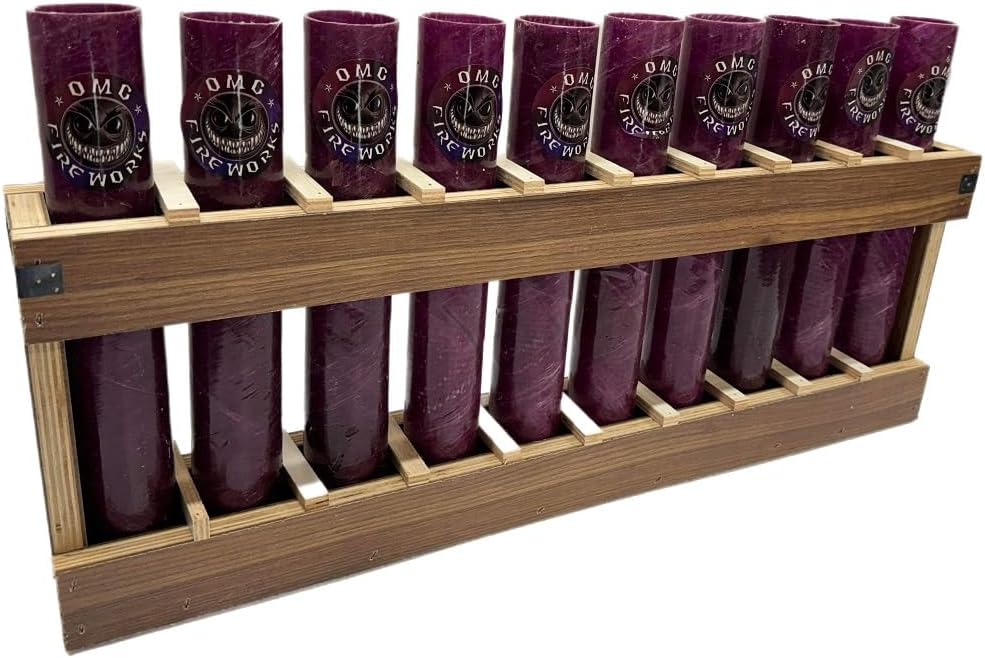 Mortar Rack Vertical 10 Shot With 1.75" Fiberglass Tubes Included