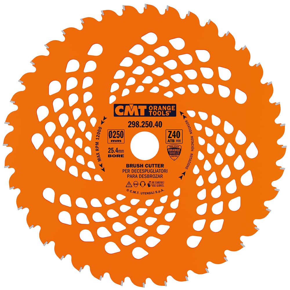 CMT ORANGE TOOLS 298.250.40 - KLINGE FÜR FREISCHNEIDER HW 250X2.0/1.4X25.4+20 Z40 8°ATB