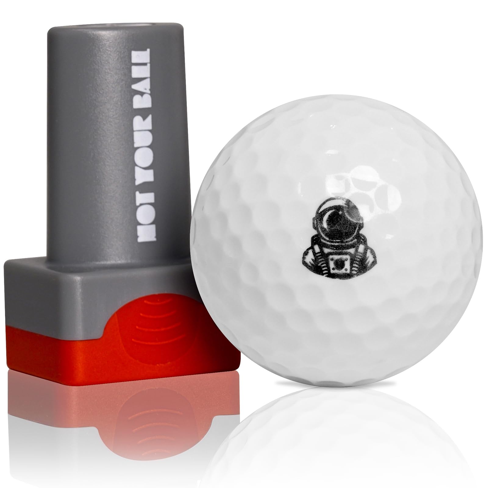ZEETY Golf Ball Stamp, Golf Ball Stamper, Self-Inking Golf Ball Stamp Marker to Identify Golf Balls, Golf Gifts Golf Accessories for Men and Women Golfers (Astronaut)