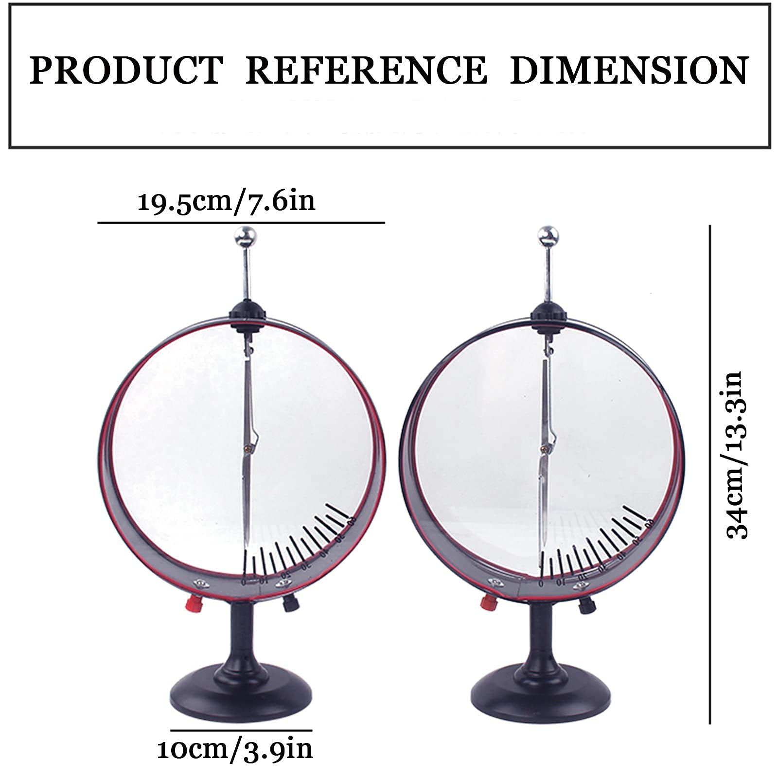 ERoomQ 2 PCS Pointer Electroscope - Physical Pointer Test Model - Electrometer Electroscope is Used in Middle and High School Physics and Electricity Experiment Equipment
