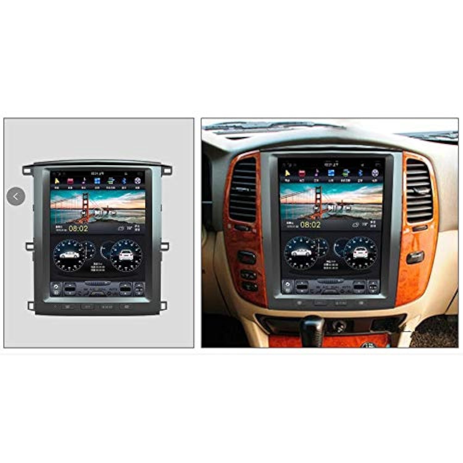 Car Multimedia Player - chogath for Tesla screen Android 7.1 Car Multimedia Player unit For for Toyótá land cruiser lc100 FOR for LEXUS LX470 2003-2007 Radio stereo (2G RAM)