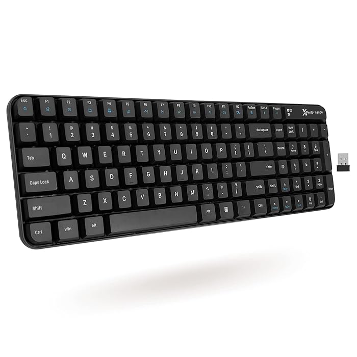 Buy Wireless Keyboard for Laptop or Desktop, X9 Performance Small Wireless Keyboard with Number