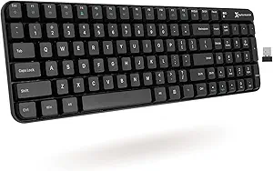 X9 Performance Small Wireless Keyboard, Wireless Keyboard for Laptop or Desktop with Number Pad - Compact Footprint and Comfortable Typing Computer Keyboard Wireless for Windows PC Chromebook Surface