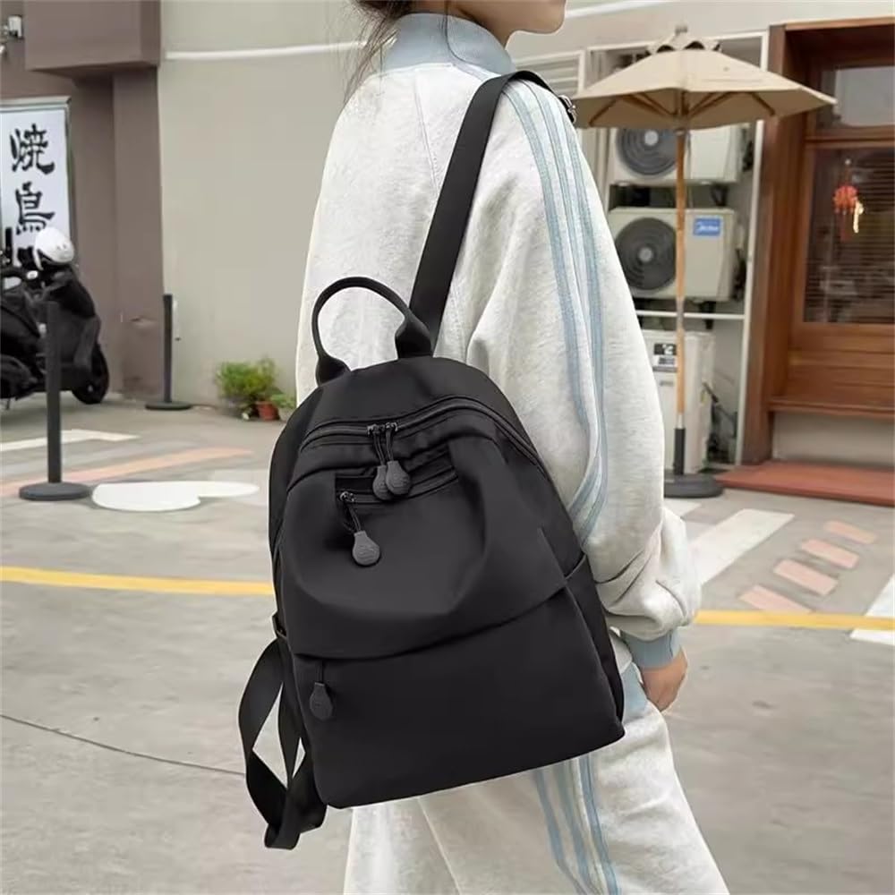 Mochilas para Mujer Bolso de hombro for mujer, mochila informal viaje para Viajes y Negocios(Schwarz)
