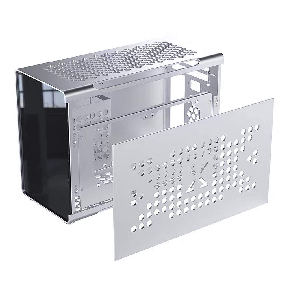 Desktop PC Mini Micro Portable ZZAW B6 ITX Computer Case 2021 Mid Tower All  Aluminum Alloy Chassis 240 Water-Cooled Long Graphics Card Type-C DIY