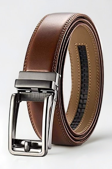 Genuine Leather Belt for Men with Easier Adjustable Autolock Buckle - Micro Adjustable Belt Fit Everywhere |Formal & Casual | Elegant Gift Box
