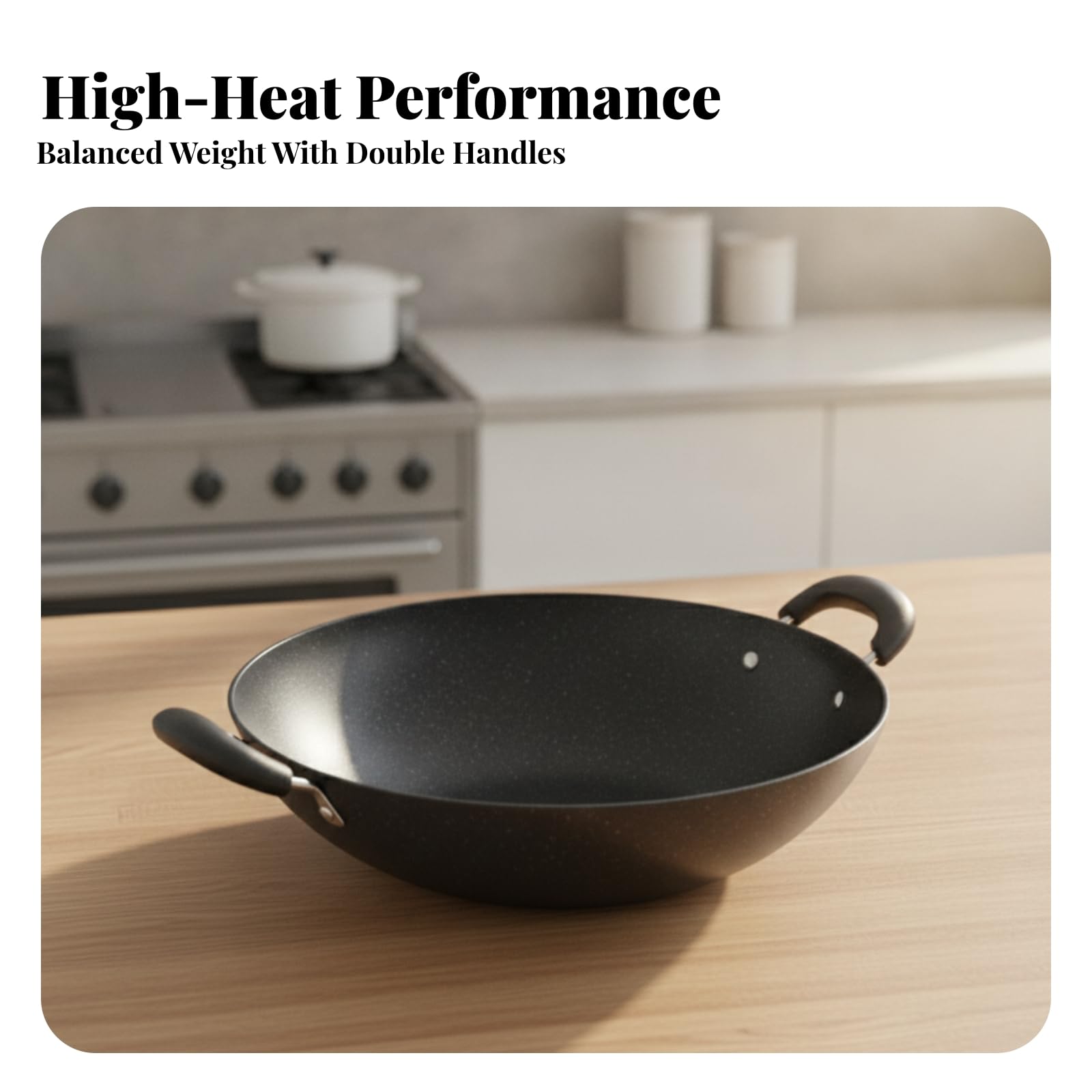 Vielseitig wok, 41CM Stein