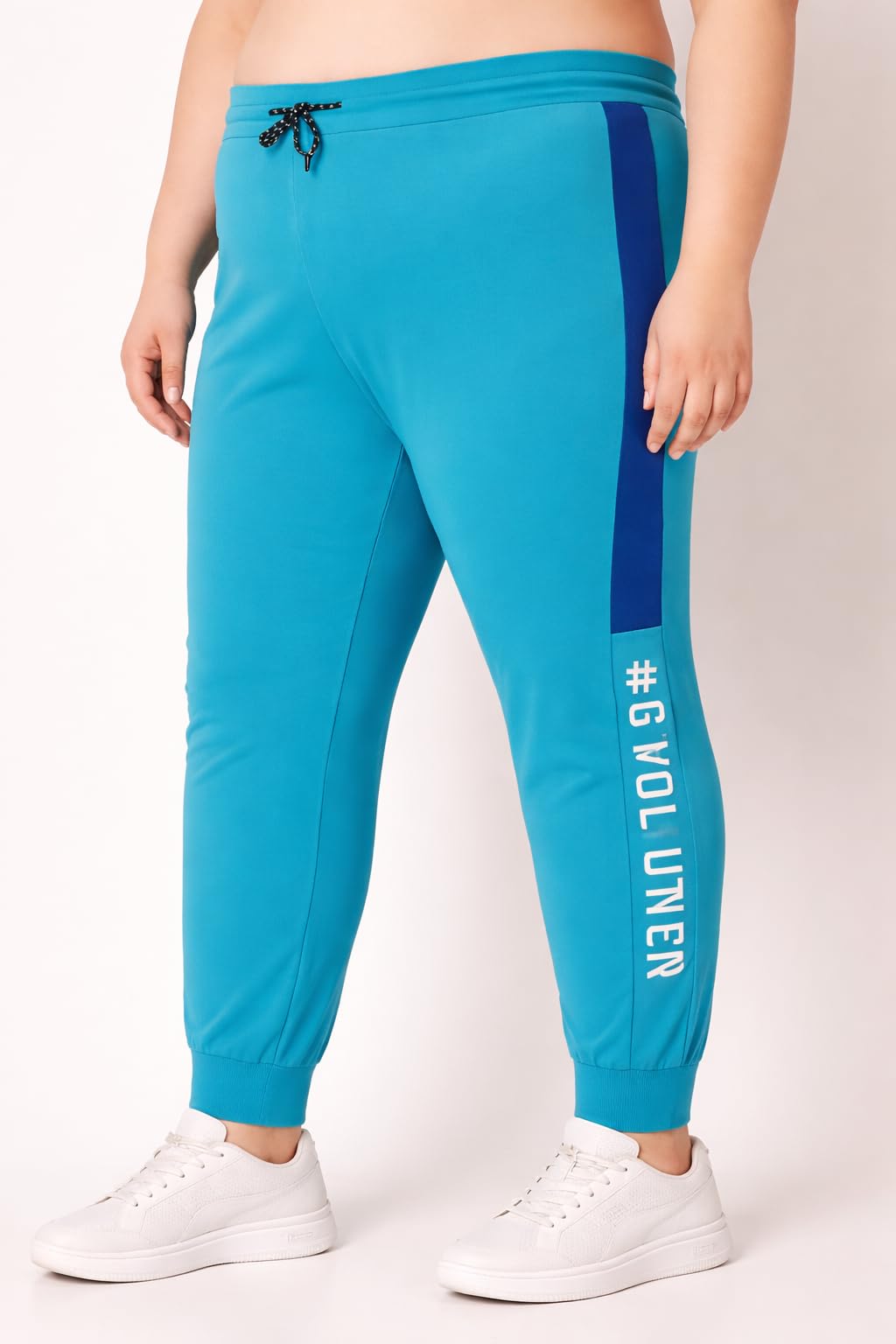 Plus Size Lycra Track Pant for Men | Stretchable Jogger Pants | Side Stripe Cargo Design | Daily, Gym & Sports Wear-image-39