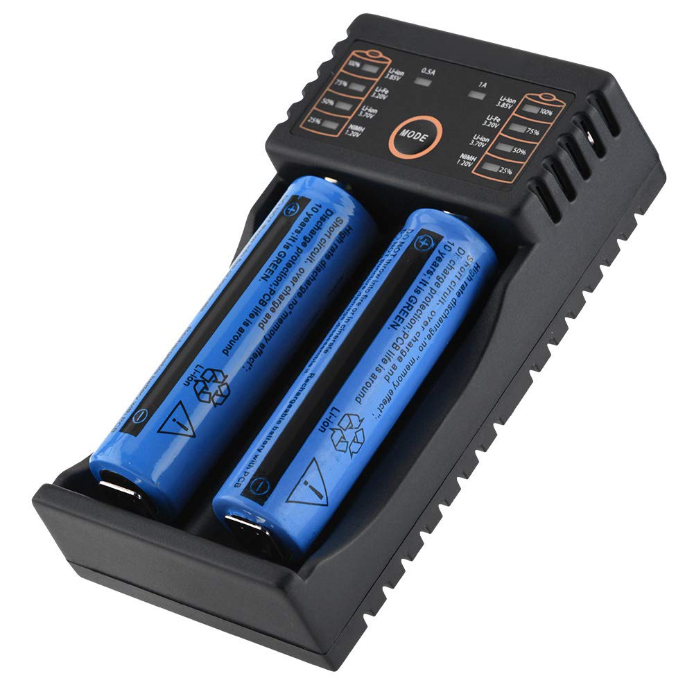 Ładowarka Liitokala, Uniwersalna Inteligentna ładowarka USB Lii-202 do /18490/18350/17670/17500/16340 (RCR123)