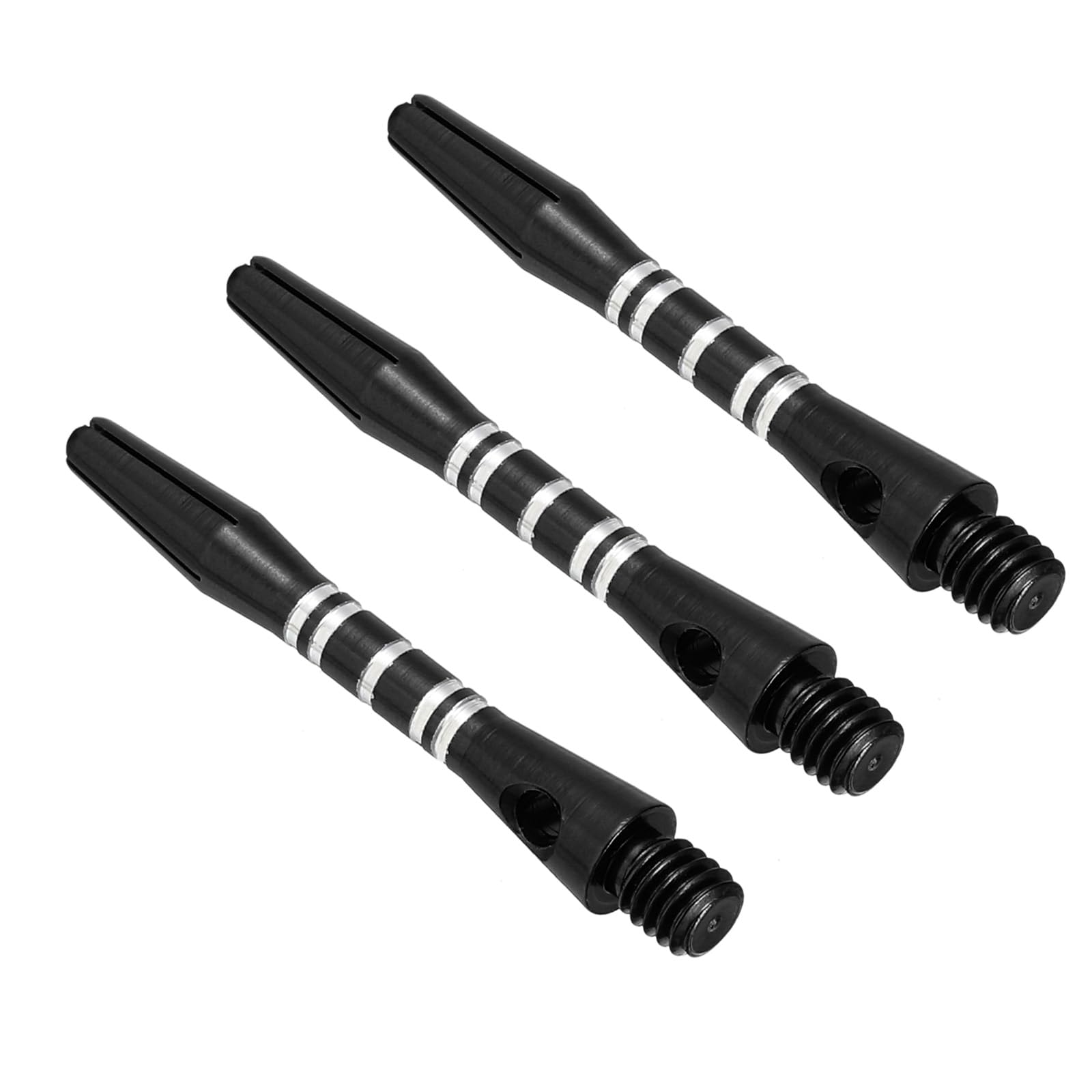 PATIKIL Lot De 3 Tiges De Fléchettes Alu 35 Mm – Filetage 2BA, Noir, Pour Pointes Acier, équilibre Et Style