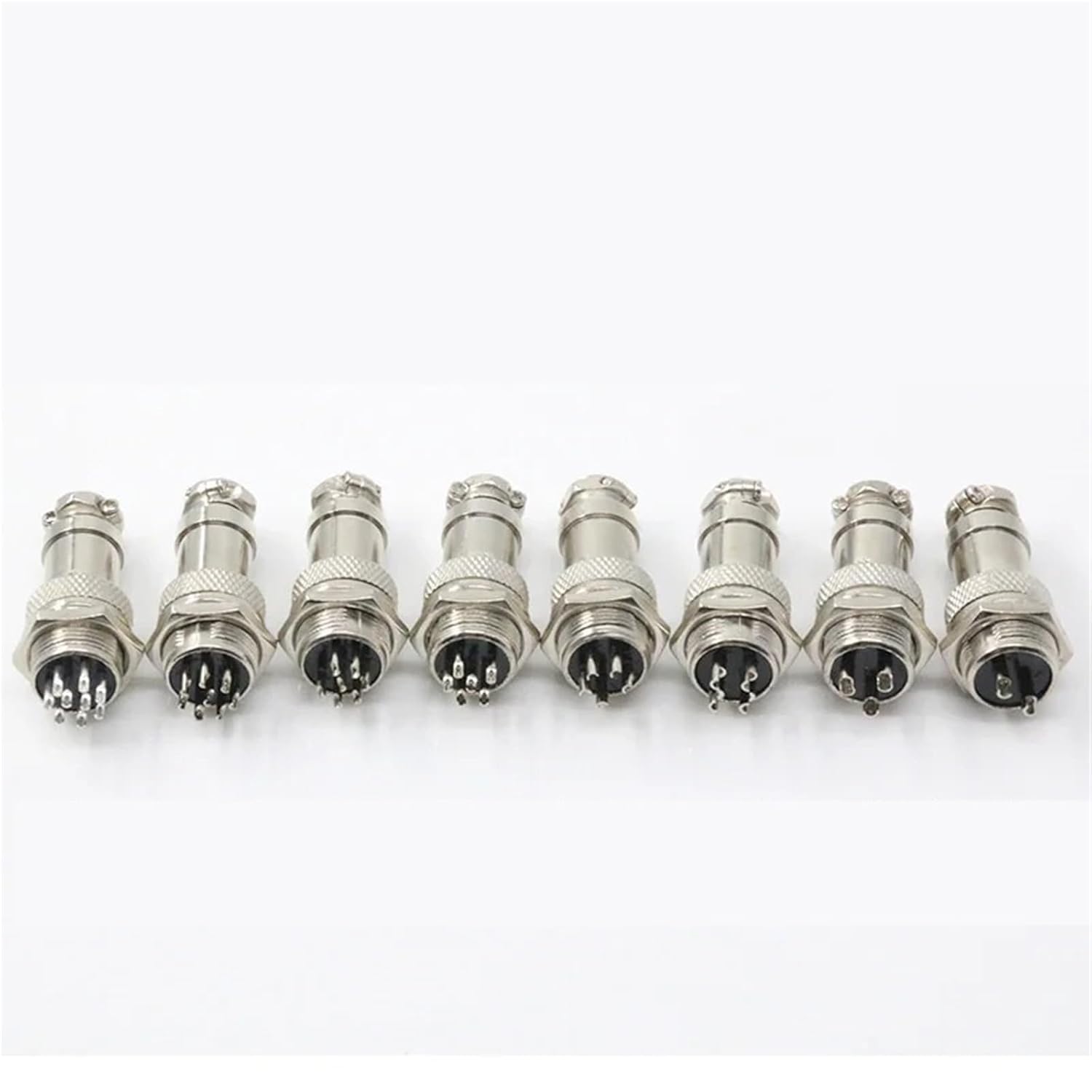Female and Male of Aviation Connector Diameter 16mm 2/3 /4/5/6/7/8/9 Pins GX16 5Pcs(8 pins Connector)