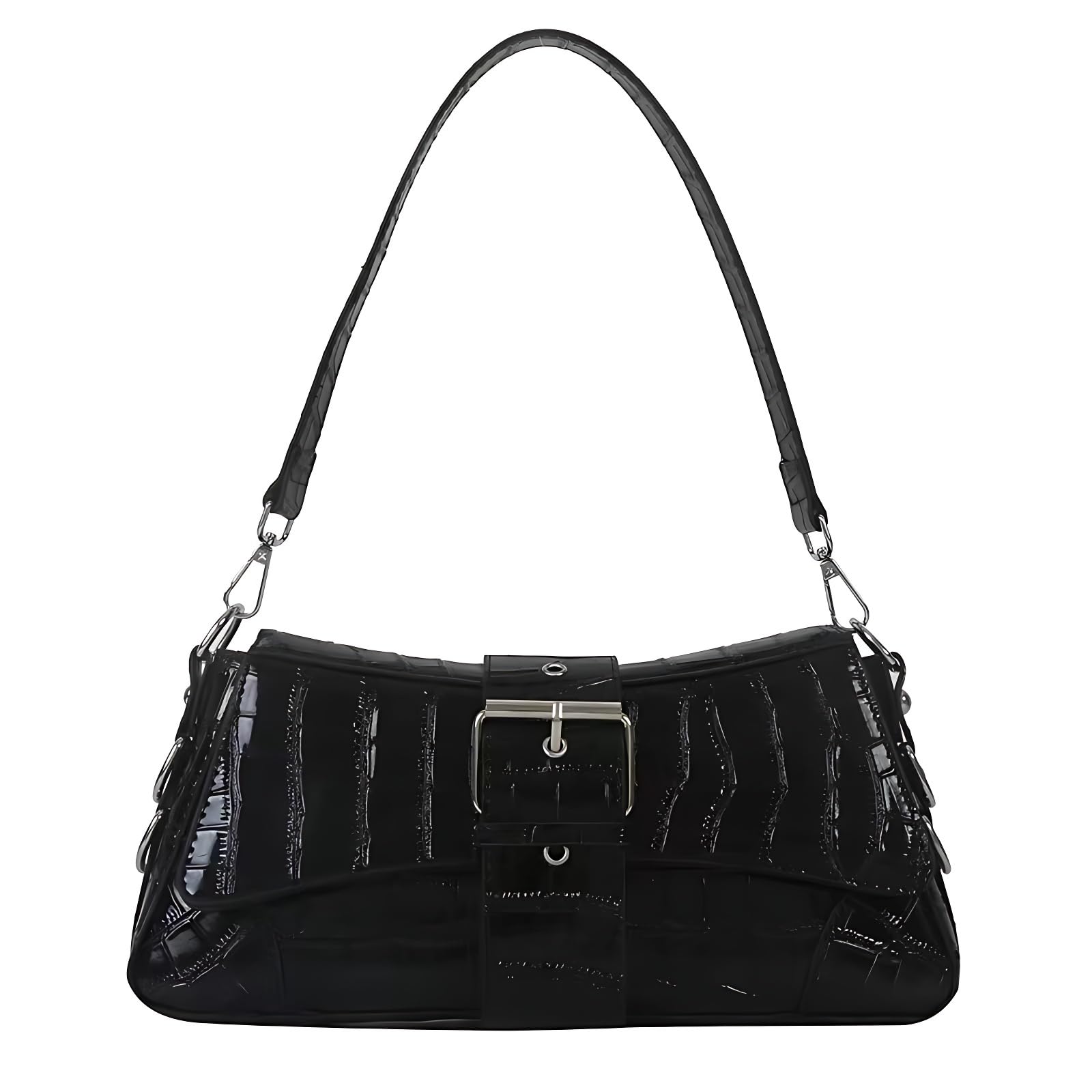 FONETTOSY2K Punk Funky Bag, Sourpuss Goth Crossbody Sfly Unique Purse Novelty Rock Women Shoulder Bags Girls Handbag