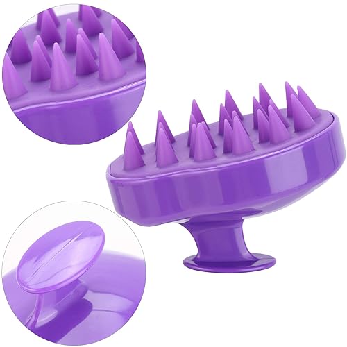Miniatura 3 de Cepillo de champú para el cabello, masajeador de cuero cabelludo, limpiador de cuero cabelludo, herramienta de lavado de cabello para todo tipo de