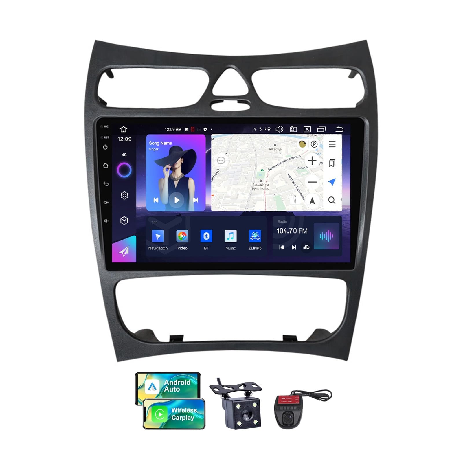Autoradio Android 13 Benz CLK C209 pour voyager connecté avec le Wi-Fi et la radio Dab+