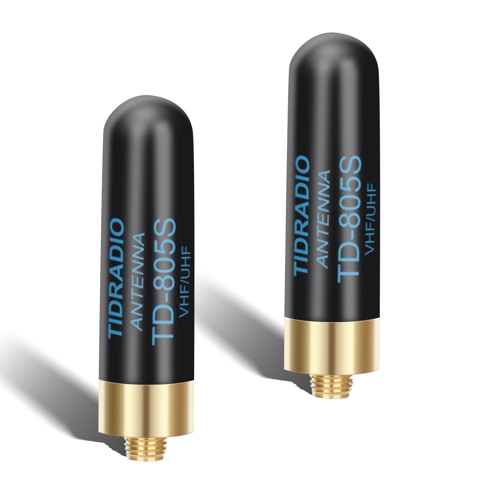 TIDRADIOTD-805S Ham Radio Short Antenna 1.96inch Enhanced Ver. Long Range Dual Band VHF/UHF 144/430Mhz for UV-5R mini 5RM BF-F8HP Pro TD-H8,TD-H3 Plus,5RH Pro,DM32,BAOFENG Accessories, SMA-F, 2Pack
