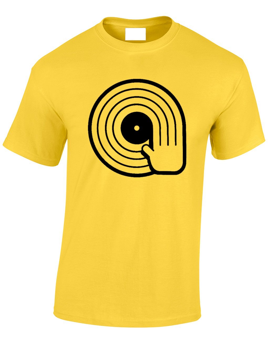 Crown Designs Dj Mixing Design Novelty Gifts for Men & Teenagers T-Shirts Tops - Yellow/Medium