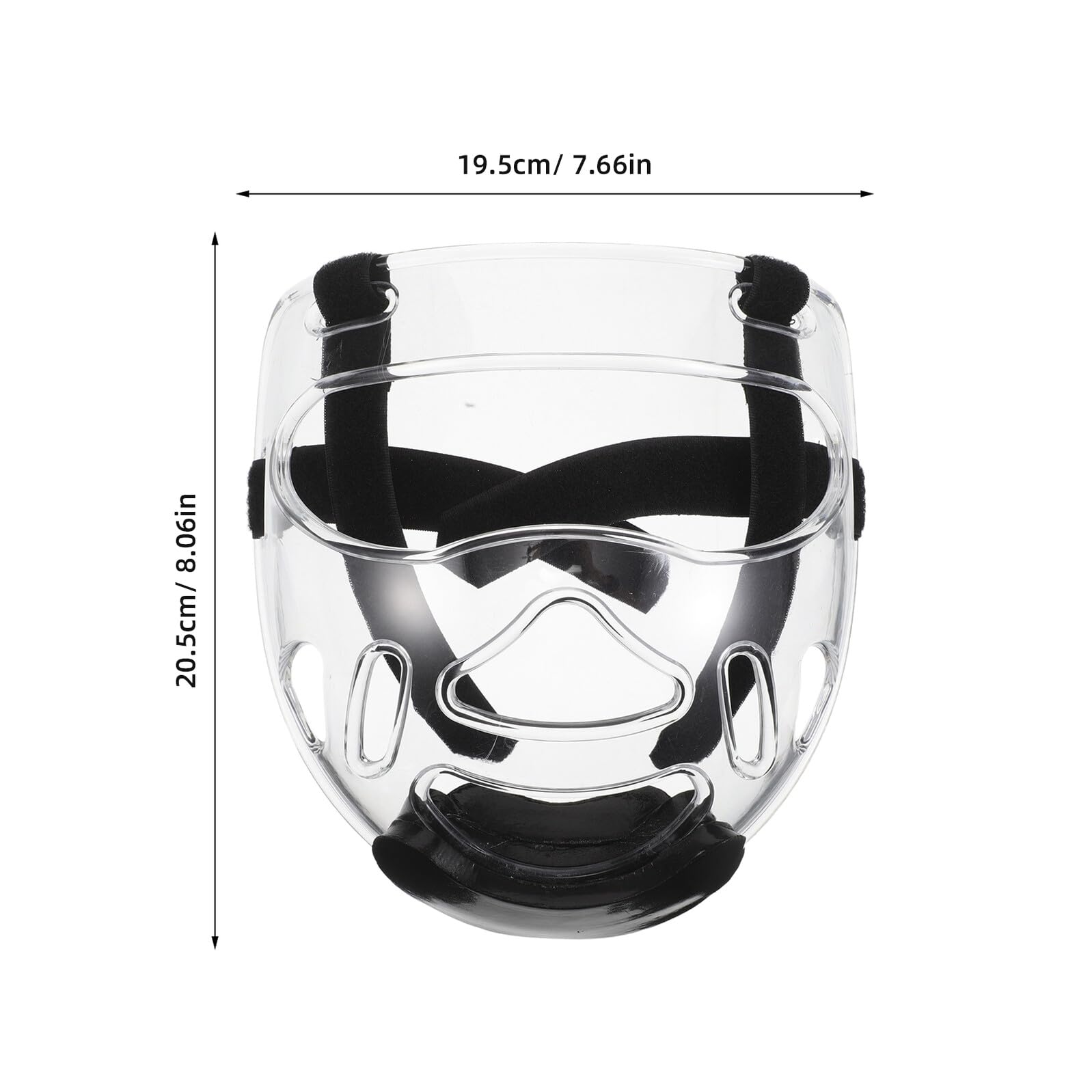 Cabilock Maschera Protettiva Viso Taekwondo 2 Pezzi Protezione Staccabile Casco Protettivo Completo Leggero e Trasparente per Allenamento Karate Kickboxing e Wrestling Adulti e Giovani