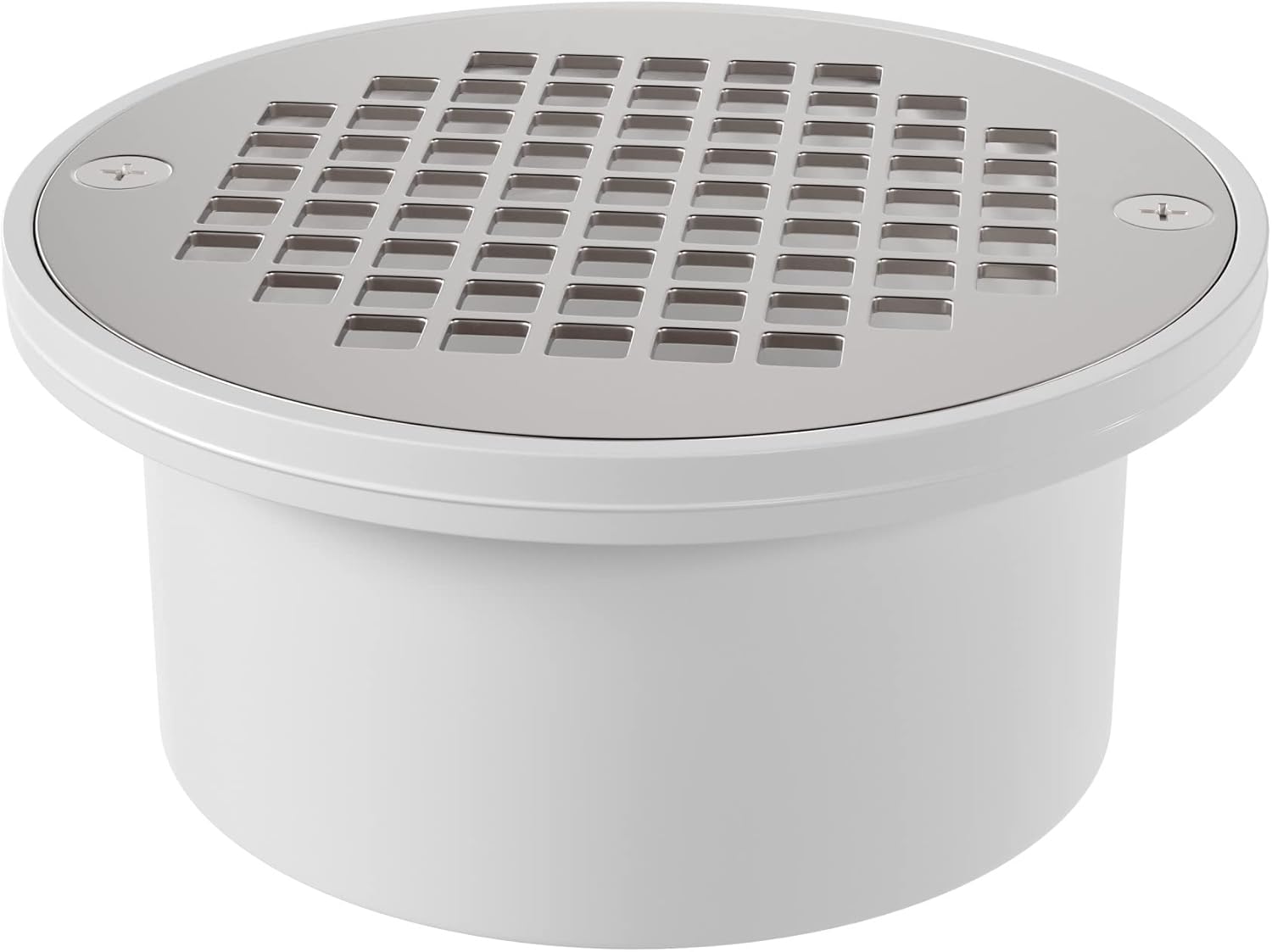 PROFLO PF42821 PROFLO PF42821 3 or 4 PVC Shower Drain with 5 Nickel Strainer