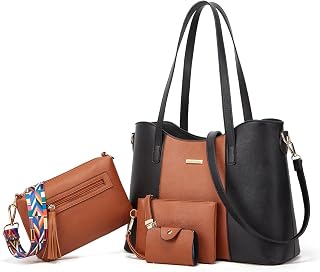 Ytl Synthetic Handbags Shoulder Brown Black
