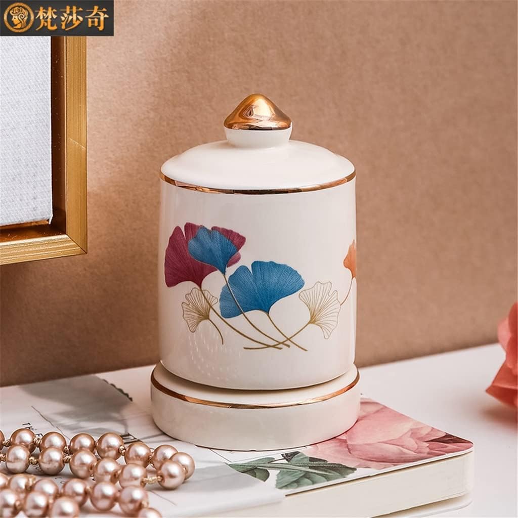 European Household Toothpick Holder Living Room Ceramic Ornament Box