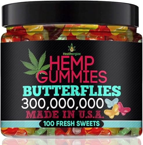 Gomitas de cáñamo de alta calidad, deliciosas mariposas, comestibles, sabores frutales frescos, dulces naturales, paz y relajación, para dormir,