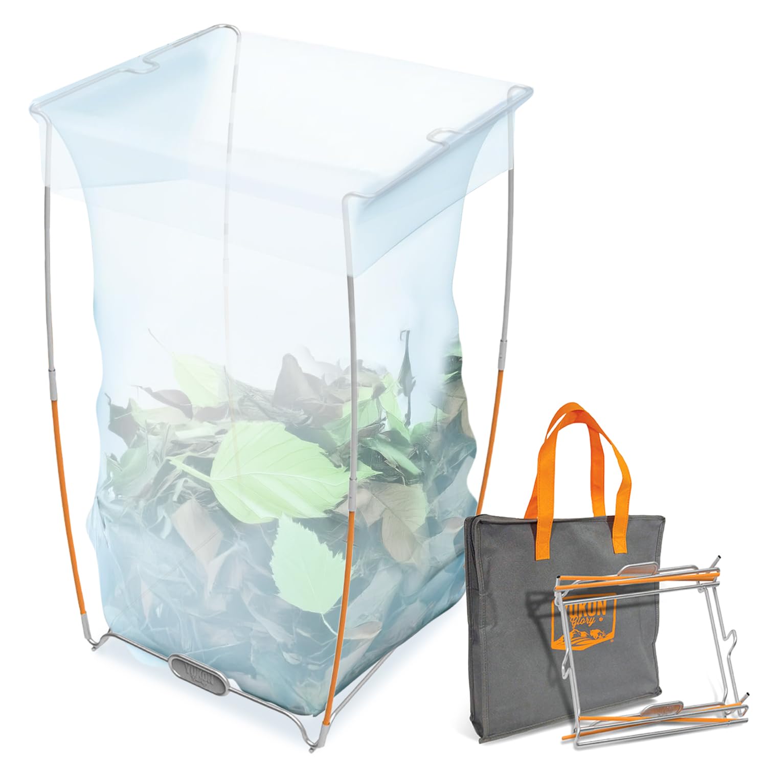 Support de sac poubelle de camping Yukon Glory en acier pour stopper les sacs qui s'effondrent