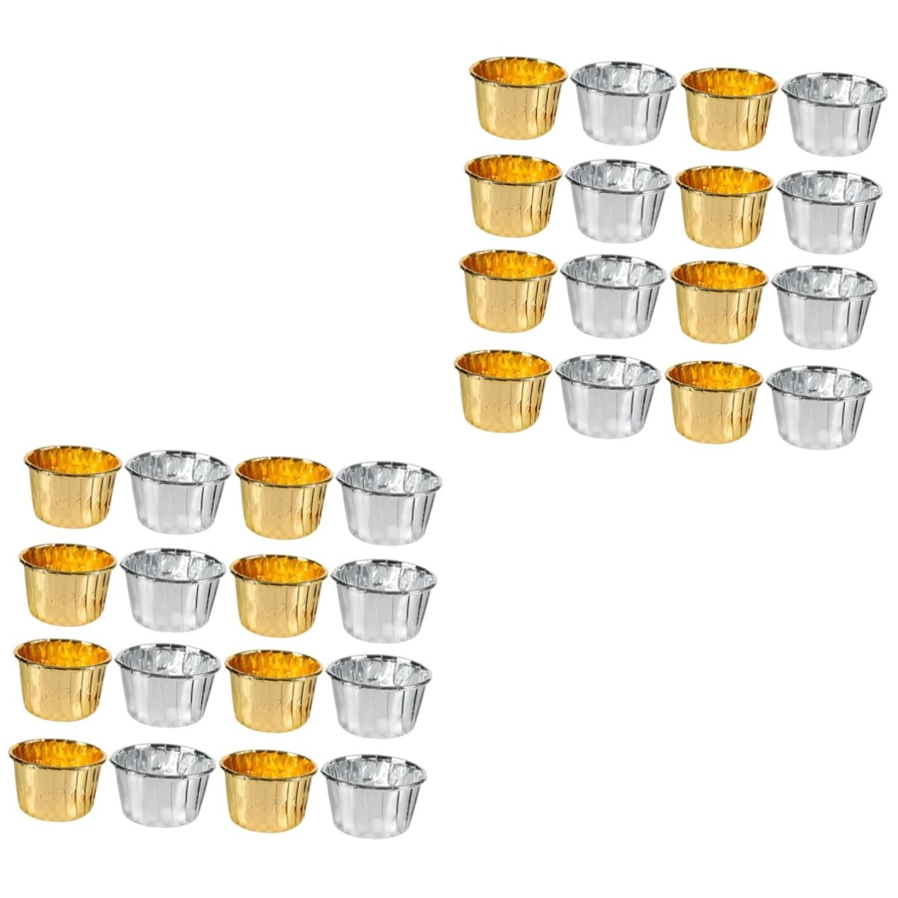 ABOOFAN Lot de 2 Caissettes à Muffins en Papier Résistantes à La Chaleur Anti-fuites Décoratives pour Mariages 100 Pièces