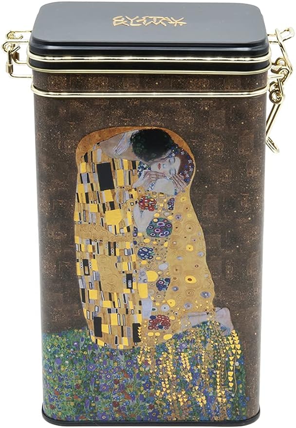 Fridolin Lata de Almacenamiento de Café de Metal con Cierre - Gustav Klimt: El Beso miniatura 9