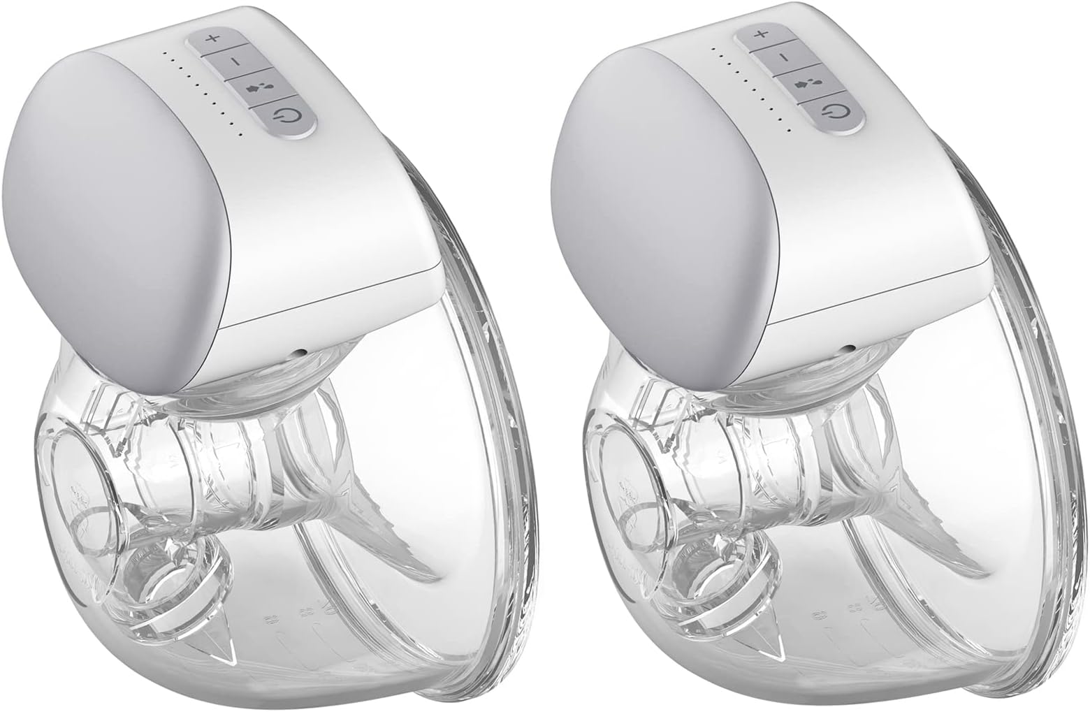 Pepisky BB-P1 Wearable Pump Hands Free Electric Single Portable Wearable Cup 8oz/ 240ml BPA-free 3 Modes 10 Suction Levels Comfort feeding Milk Collector with 28mm Flange, 2 Sets