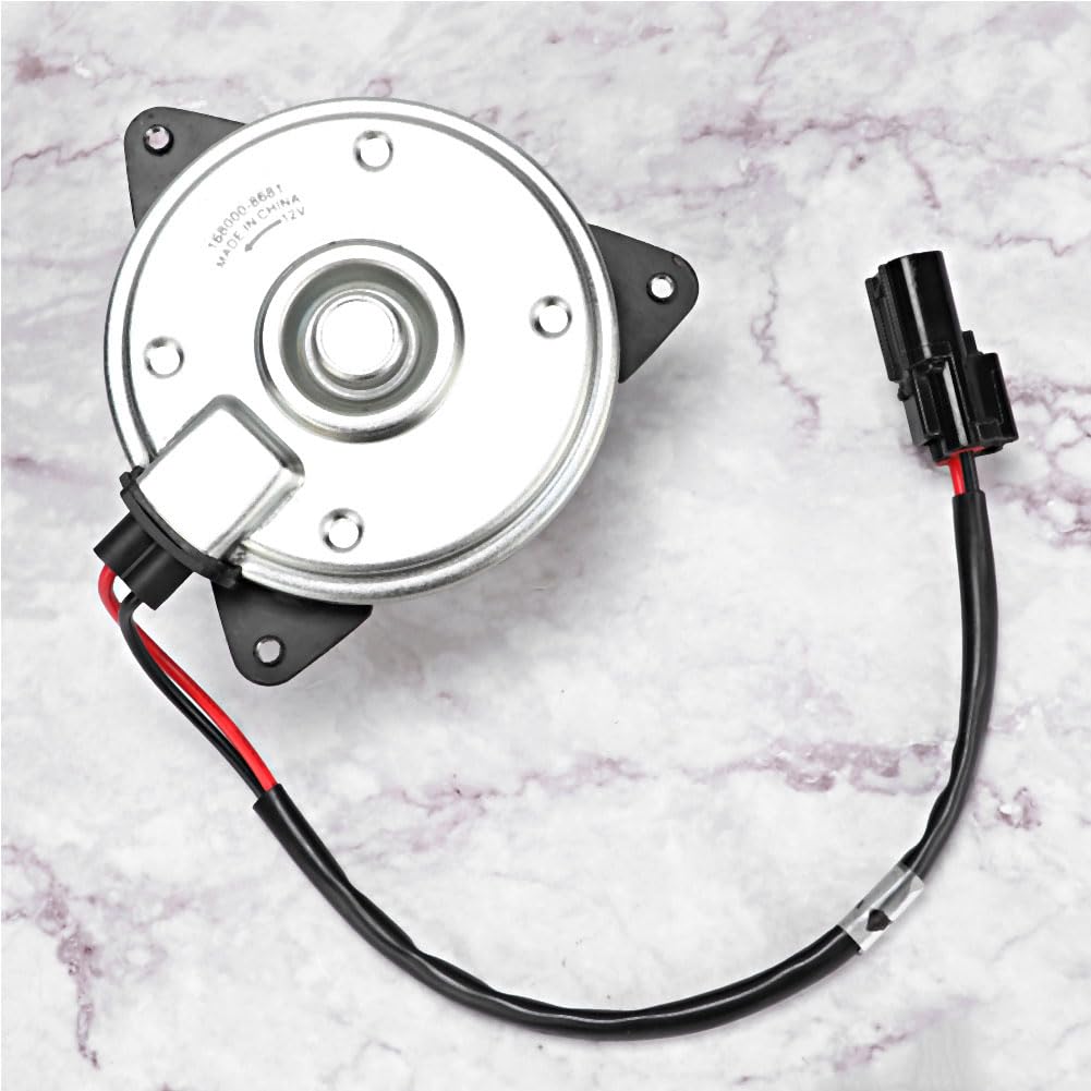 Cooling Fan Motor, AC Condenser Fan, Aluminum Alloy Fan, Compatible with Honda Accord 38616-R40-A01, Electric Radiator Cooling Fan Motor