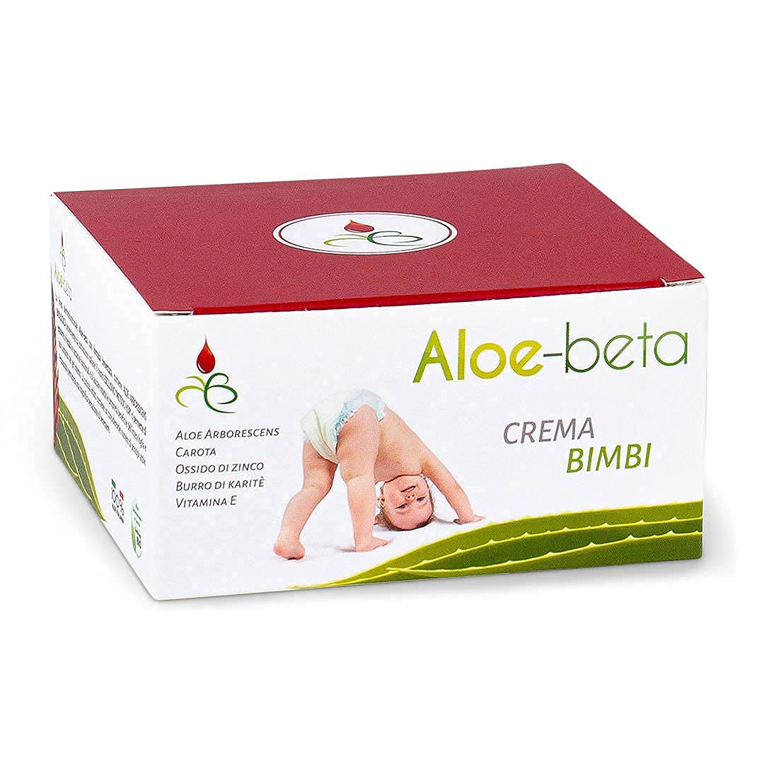 Aloe Beta-100 ml Crema protettiva per il cambio pannolino neonato con ossido di zinco-crema corpo idratante on estratti naturali aloe alborescens pelle secca bambino (Quantità 4 Confezioni)
