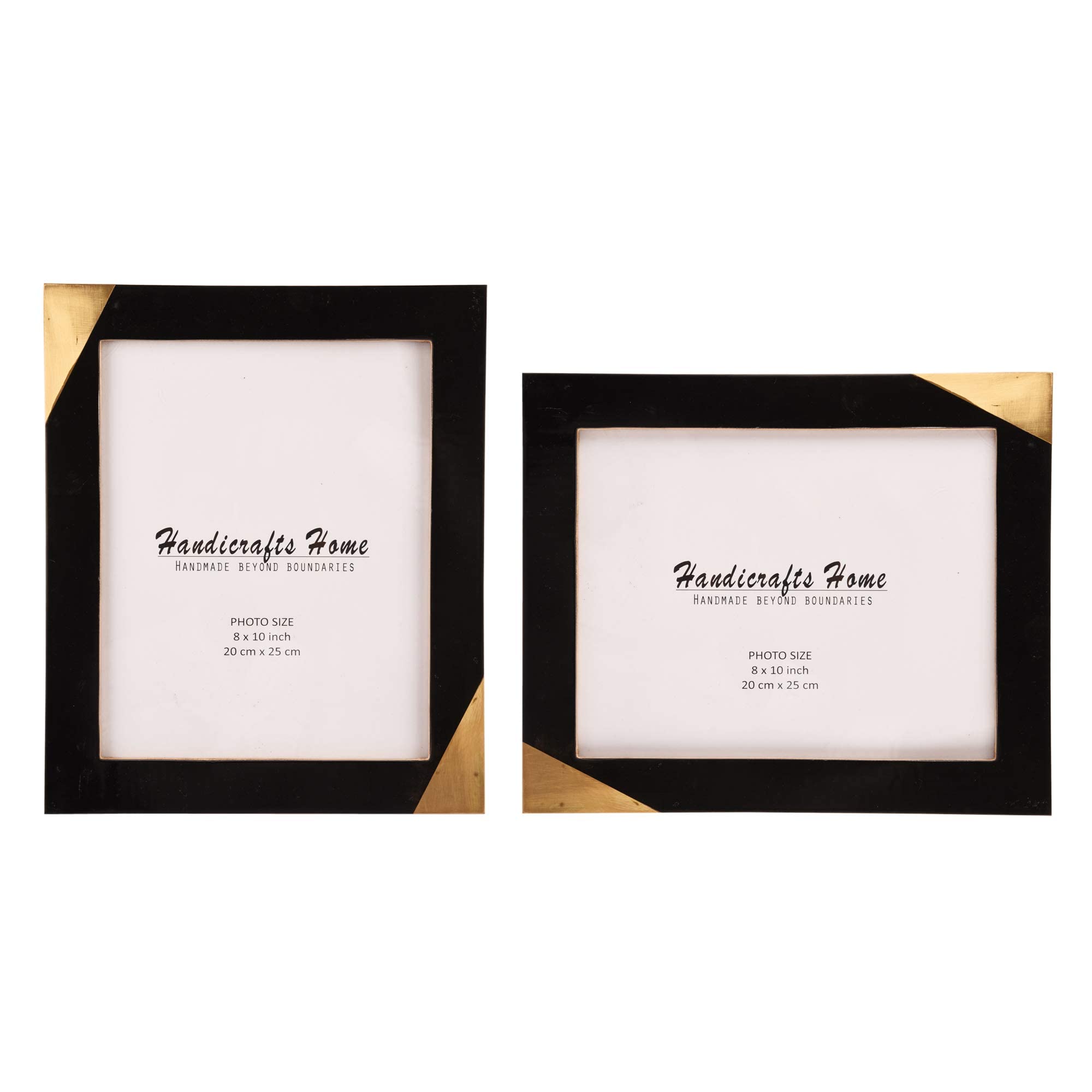 Handicrafts Home 8x10 Picture Frames Pack of 2 - Deco Collection Handcrafted Photo Frames, Perfect for Wall & Tabletop Display, Ideal Home Decor Gift