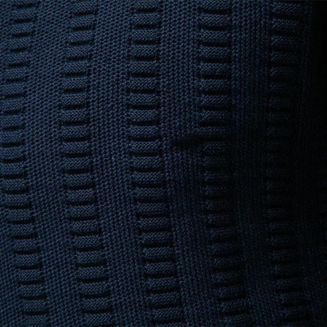 Pull jacquard rayé en maille structurée chic et chaude pour homme