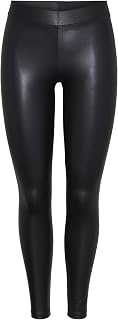 PIECES Damen PCNEW Shiny Leggings NOOS 17058457