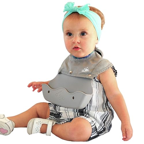 Miniatura 6 de Baberos de silicona para bebés y niños pequeños, se limpia en cuestión de segundos, impermeable, protege de cualquier desorden, fabricado con