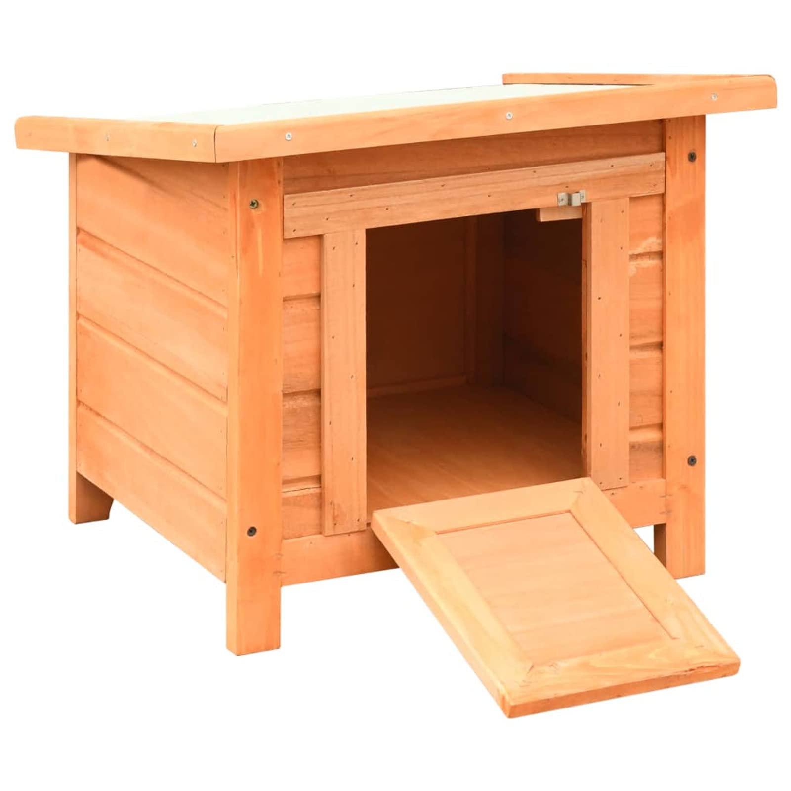 Lechnical Cuccia per Gatti in Legno di Pino e Abete 50x46x43,5 cm,Articoli per Animali,Animali Domestici - Articoli,Articoli per Gatti,Tiragraffi