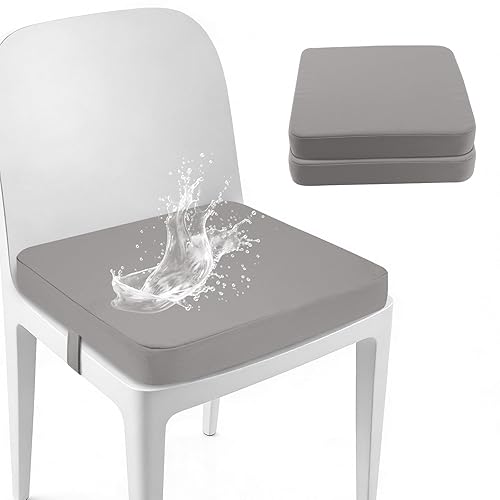 15x15 inch Square Stool Cushions,Indoor Outdoor Non-Slip Dining Chair Cushion