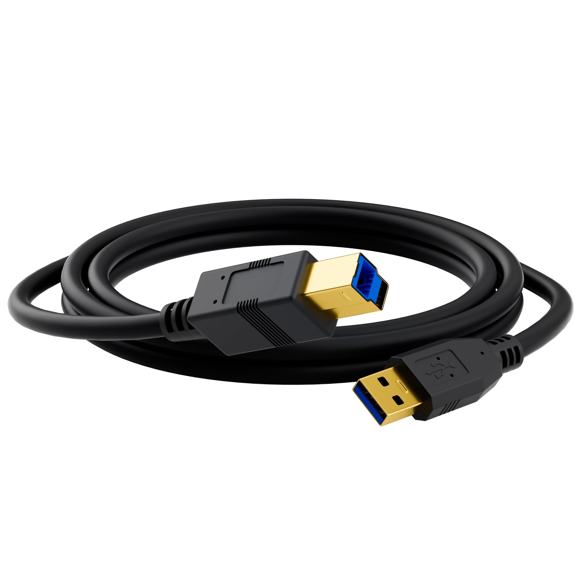 Amazon.com: USB B 3.0 Cable 4 FT, USB A-Male to B-Male Cable, Gold