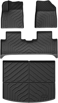 Car Floor Mats for BYD Yuan Pro/Atto 2 Up 2025 2024 TPE Cargo Liner Trunk Pad Left Rudder Waterproof Set BlackFloor Mats 4pcs
