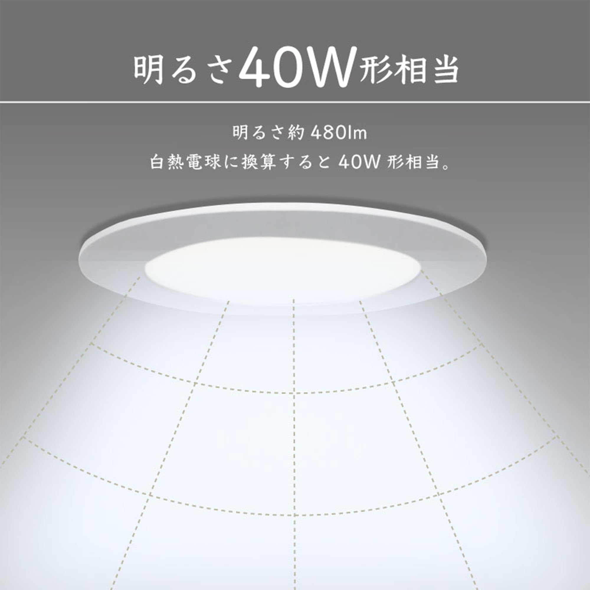 Amazon.co.jp : ダウンライト LED φ110mm 電球色 昼光色 工事必要 極薄